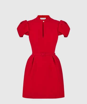 벨트 쇼트 드레스