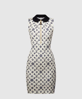 모노그램 피티드 드레스