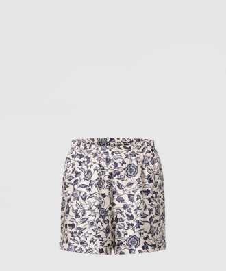 보태니컬 프린트 박서 쇼츠