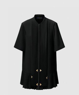 라발리에르 플리츠 드레스