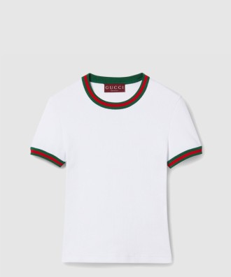 코튼 리브 티셔츠