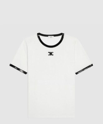 트리옹프 자수 티셔츠