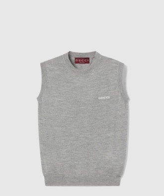 캐시미어 실크 슬리브리스 탑