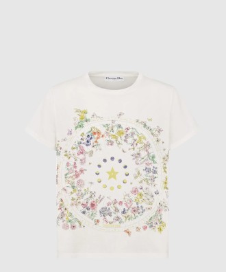 별자리 꽃무늬 티셔츠