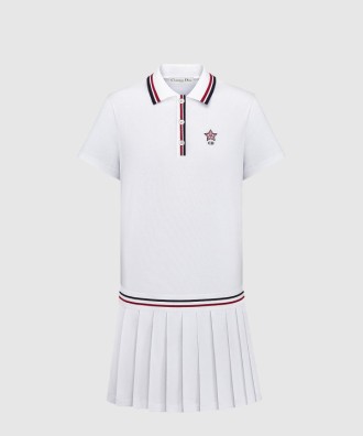 Vibe 플리츠 쇼트 폴로 드레스