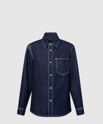 모노그램 포켓 데님 셔츠