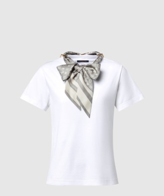 모노그램 스카프 티셔츠