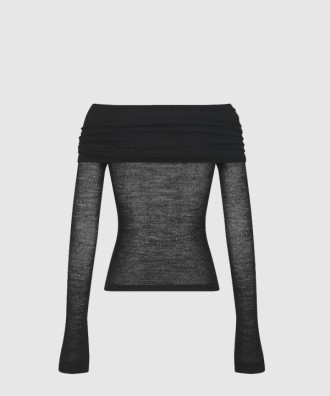 피티드 드레이프 스웨터