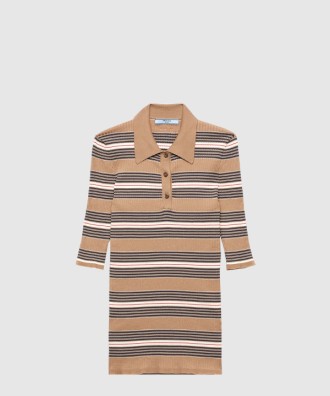 스트라이프 코튼 폴로 셔츠