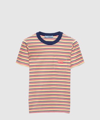 스트라이프 라일 코튼 티셔츠