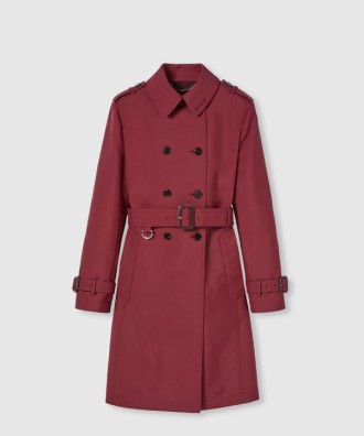 더블 개버딘 트렌치 코트