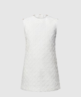 모노그램 필 쿠페 데님 드레스