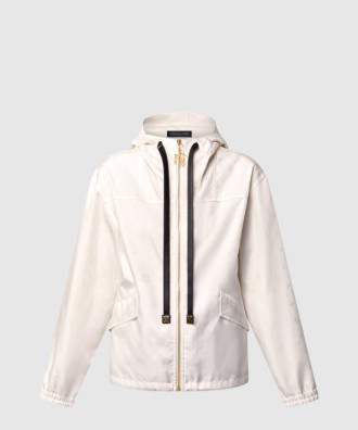 죽 액센트 집업 재킷