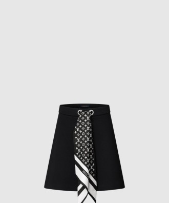 모노그램 스카프 미니 스커트