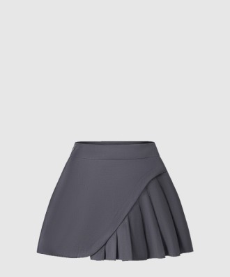 불규칙한 플리츠 스커트