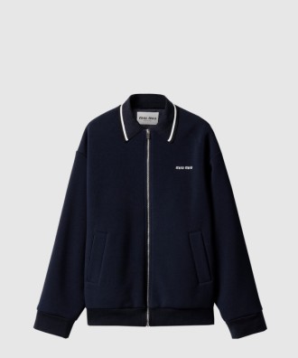 본딩 피케와 테크니컬 니트 패브릭 재킷