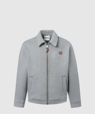 저지 블루종 재킷