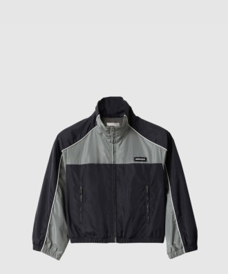 기능성 실크 지퍼 블루종 재킷