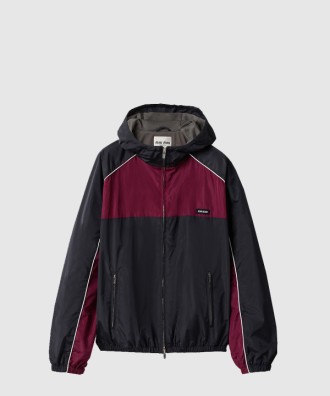 테크니컬 실크 지퍼 블루종 재킷