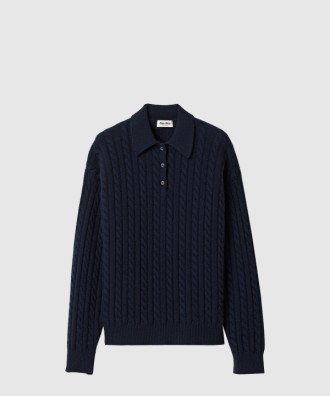 캐시미어 니트 폴로 셔츠