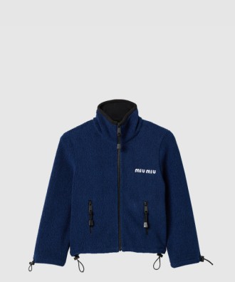 코튼 플리스 크롭 스웨트셔츠