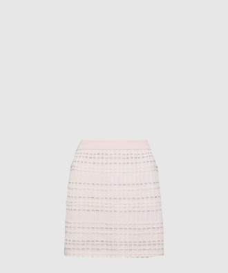 시어서커 니트 트위드 자카드 미니 스커트