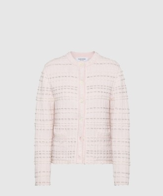 시어서커 니트 트위드 자카드 카디건