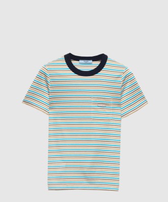 스트라이프 라일 코튼 티셔츠