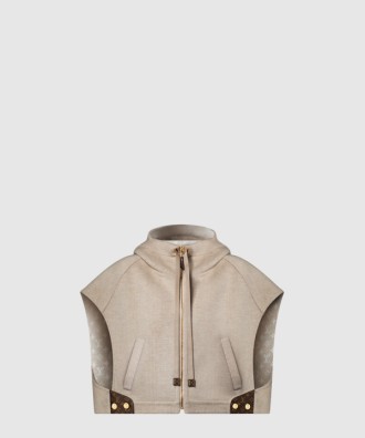 더블 페이스 오픈 암 재킷