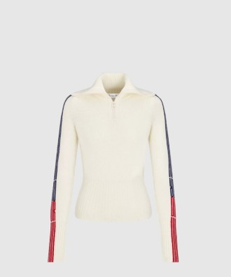 DiorAlps 지퍼 모크넥 스웨터