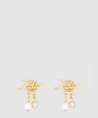 자디올 펄 크리스탈 댕글 귀걸이 E1580