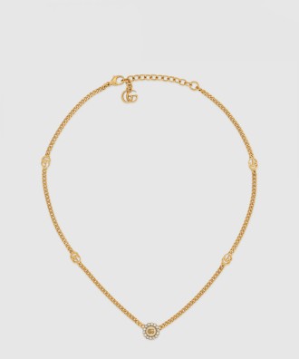 gg 마몬트 더블 플라워 목걸이 702568