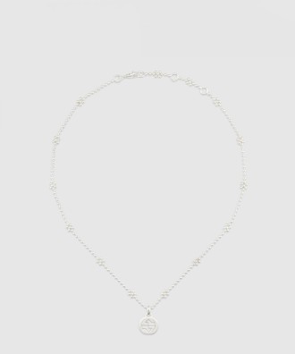 인터로킹 G 실버 목걸이 479221