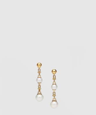 트리플 드롭 링크 귀걸이