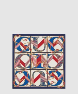 플로라 프린트 실크 스카 739829