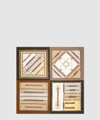 헤리티지 프린트 실크 스카프 786222