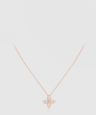 다이아몬드 블라썸 긴 목걸이 Q93522