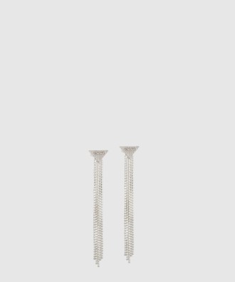 크리스탈 로고 주얼스 귀걸이 1JO773