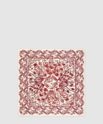 상룡 프린트 실크 스카프 774323