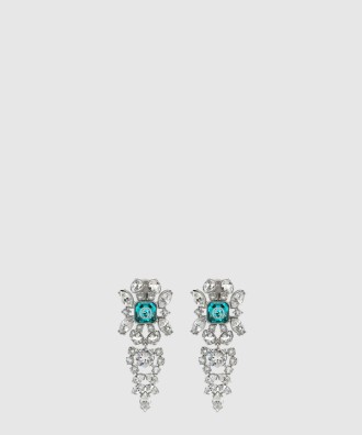 인터로킹 G 크리스털 귀걸이 676528