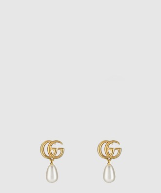 GG 마몽 펄 드롭 귀걸이 815307