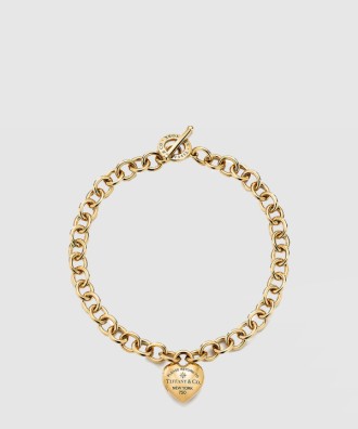 풀하트 핀 목걸이