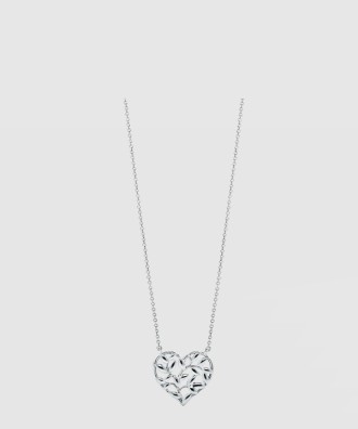 올리브 리프 하트 펜던트