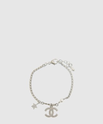 CC 스타 실버 크리스탈 브레이슬릿 AB3556