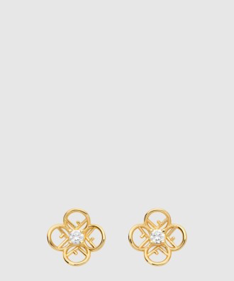 꽃 모양 이어링 8AK546