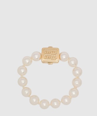메탈 및 진주 팔찌 5IB614