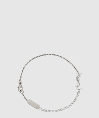 메탈 및 라인스톤 소재의 CASSANDRE 참 브레이슬릿 712345