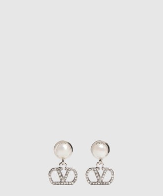 크리스털 장식 VLOGO SIGNATURE 이어링 6W2J0X