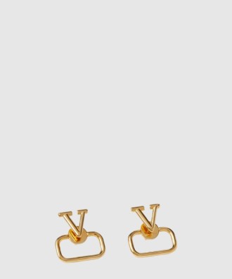 골드 V로고 시그니처 이어링
