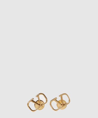 브이로고 시그니처 메탈 이어링